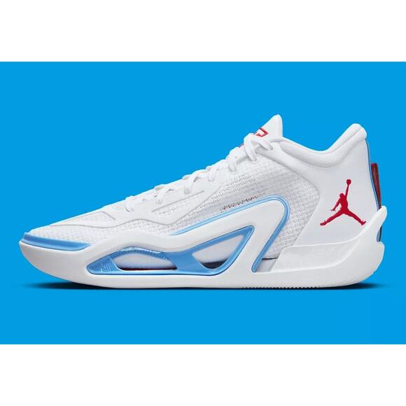 MEN'S SIZE 10 Nike Air Jordan Tatum 1 ST LOUIS WHITE UNC DX5573-100 - Picture 1 of 7